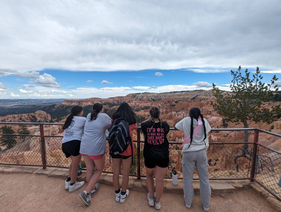 Students on rec outing